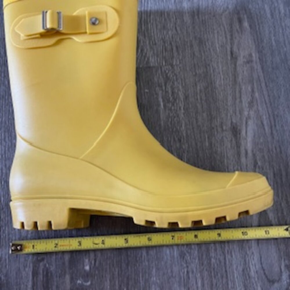🧡3/15 Yellow Waterproof Rain Boots Women's 39 - Picture 10 of 11